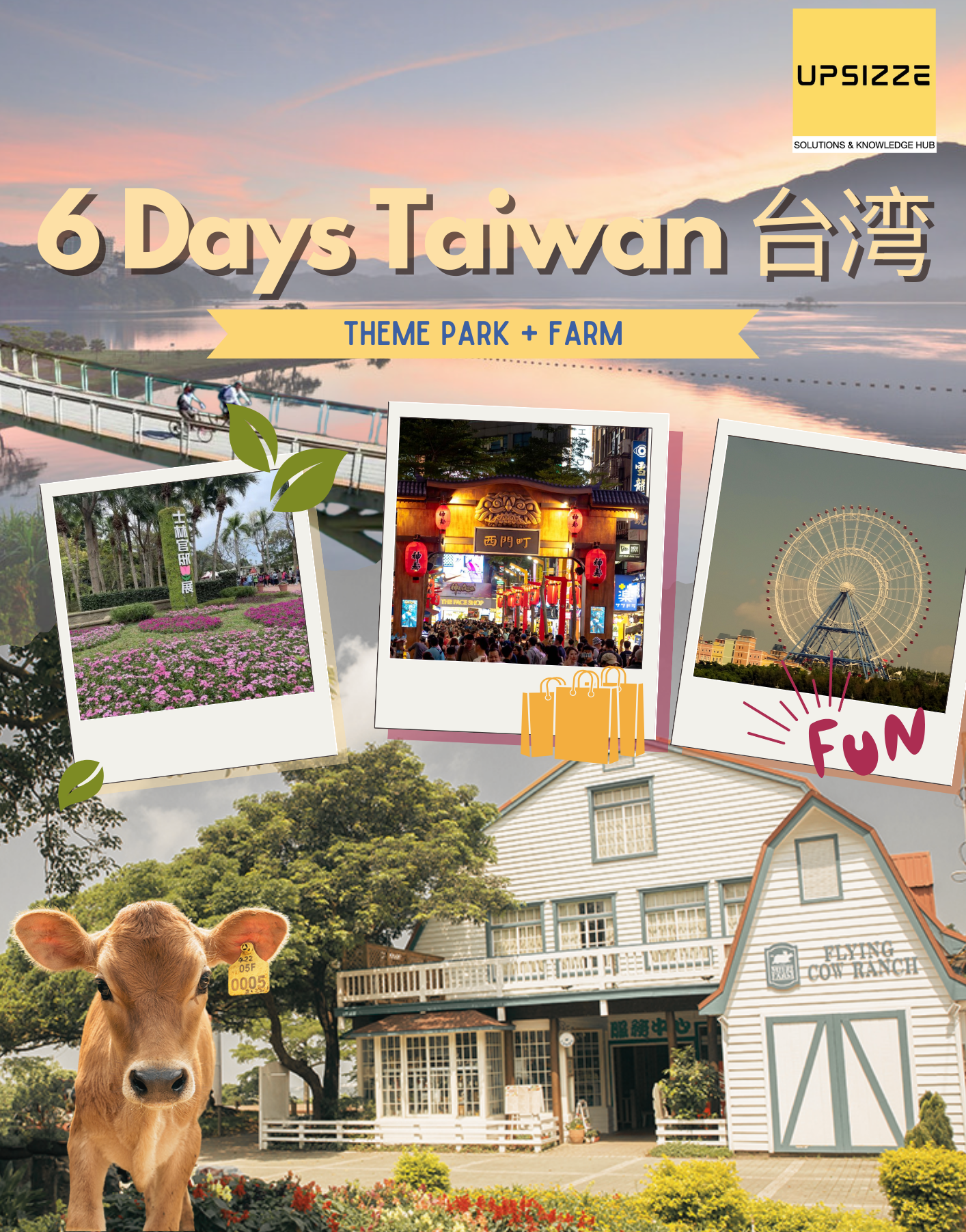 6 Days Taiwan Theme Park + Farm Play